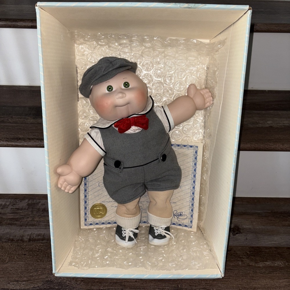 Cabbage Patch Doll "Timothy David"Green Eyes & Bald Head 1985